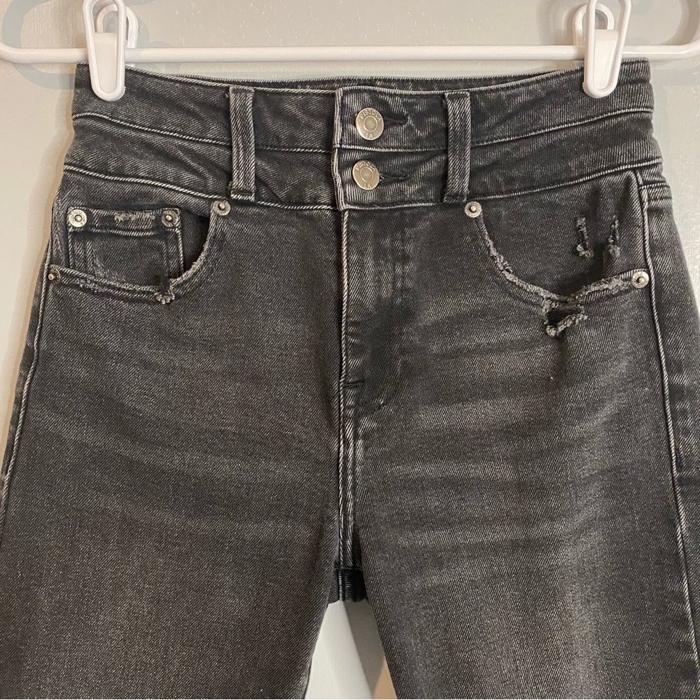 Pistola Black High Rise Distressed Denim Jeans Size 25 - Picture 4 of 7